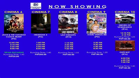 sm bacoor movie schedule